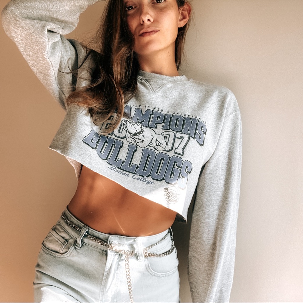 2007BartonCollege NCAA D2 Champs CroppedSweatshirt
